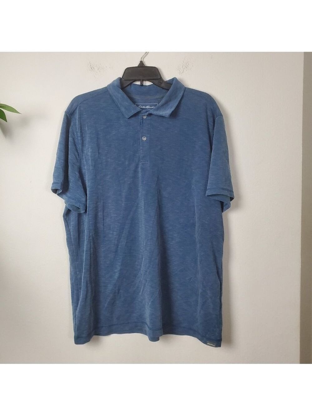 Eddie Bauer Active Polo Collared 1/4 Button Mens XL Short Sleeve